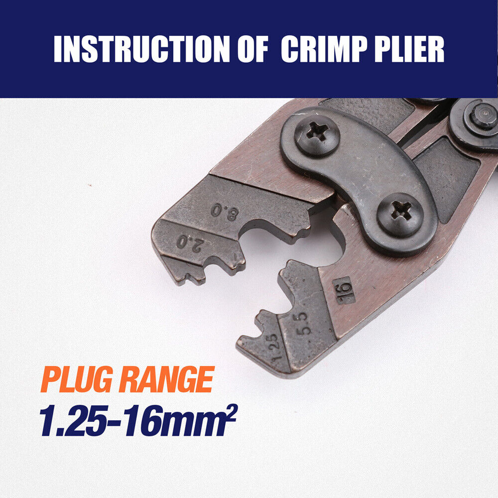 Precision Crimping Tool Head for Secure Anderson Plug Terminal Connections