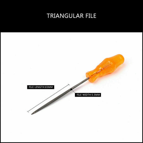 6Pc Mini Needle File Set in Alloy Steel - Ideal for Woodworking, Carving, and Craft Projects with Ergonomic Grips