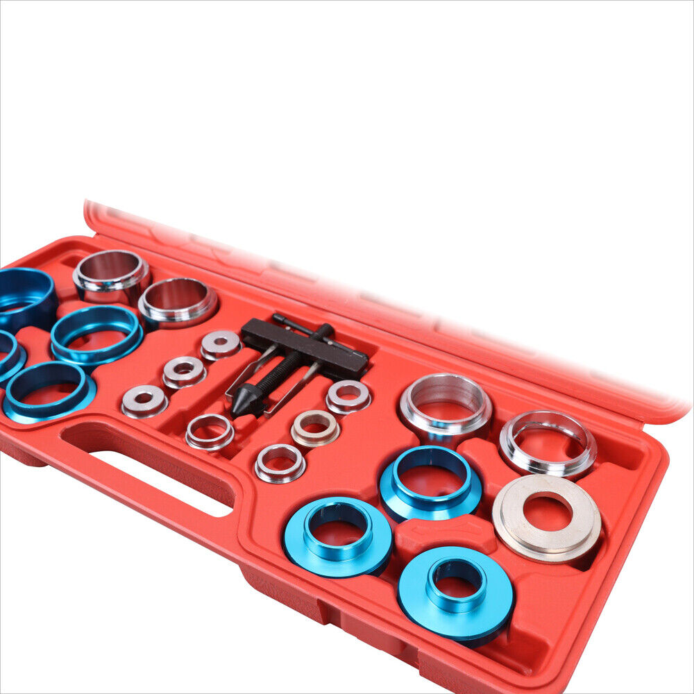 20-Piece Crank Oil Seal Remover and Camshaft Installation Kit with Adapters and Puller, Made of Heavy-Duty Carbon Steel