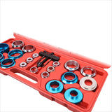 20-Piece Crank Oil Seal Remover and Camshaft Installation Kit with Adapters and Puller, Made of Heavy-Duty Carbon Steel