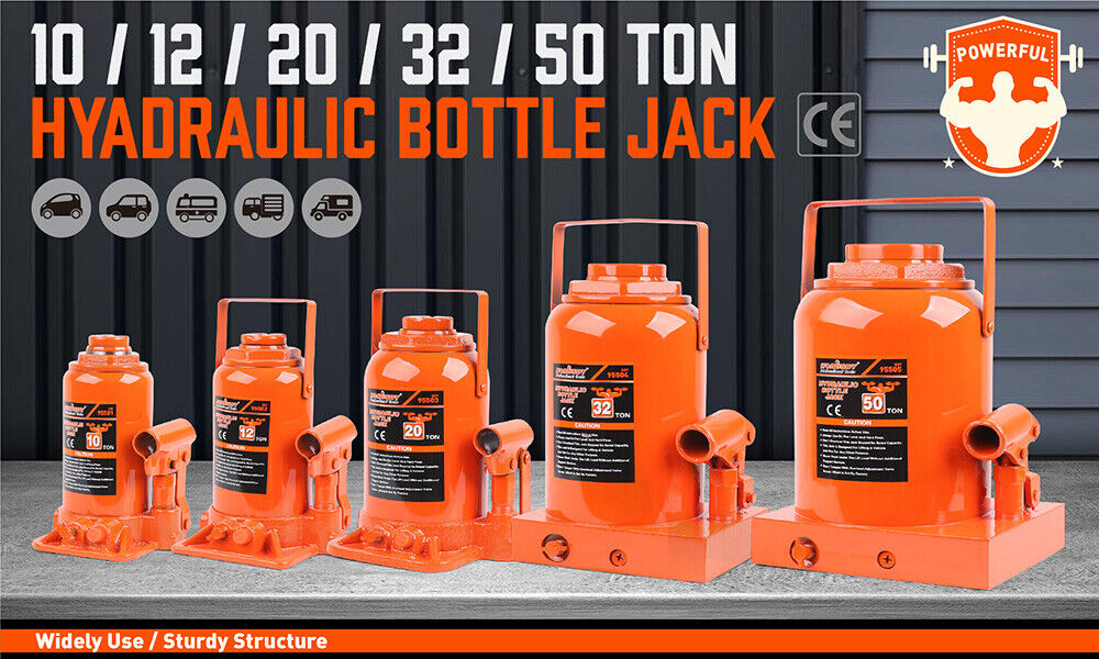 Heavy-Duty Hydraulic Bottle Jack - Versatile and reliable lifting power for various applications.