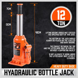 Heavy-Duty Hydraulic Bottle Jack - Versatile and reliable lifting power for various applications.