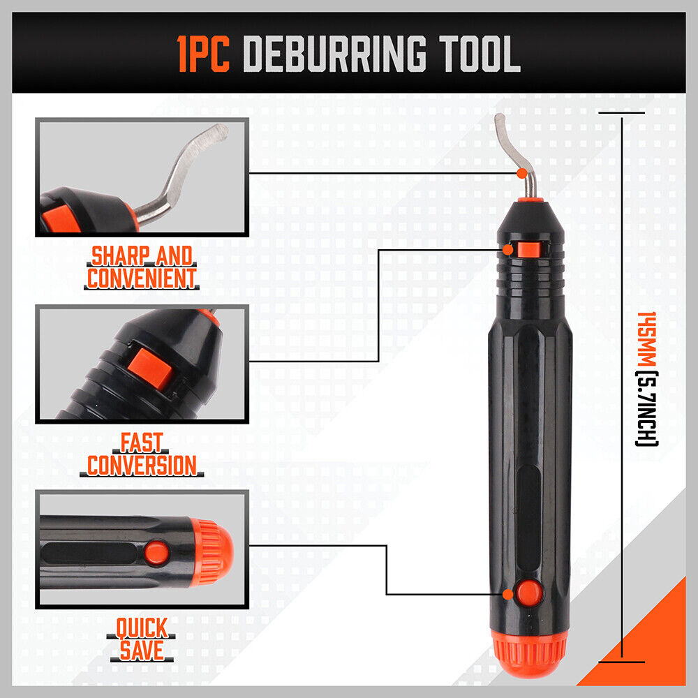 Durable Tube Cutter Kit for Cutting Copper, Brass, Aluminum, and Plastic Tubing, Including Deburring Tool