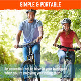 HORUSDY 8-Piece Bike Repair Kit with Adhesive, Tire Patches, Metal Rasp, and Rubber Hoses for Quick Puncture Fixes