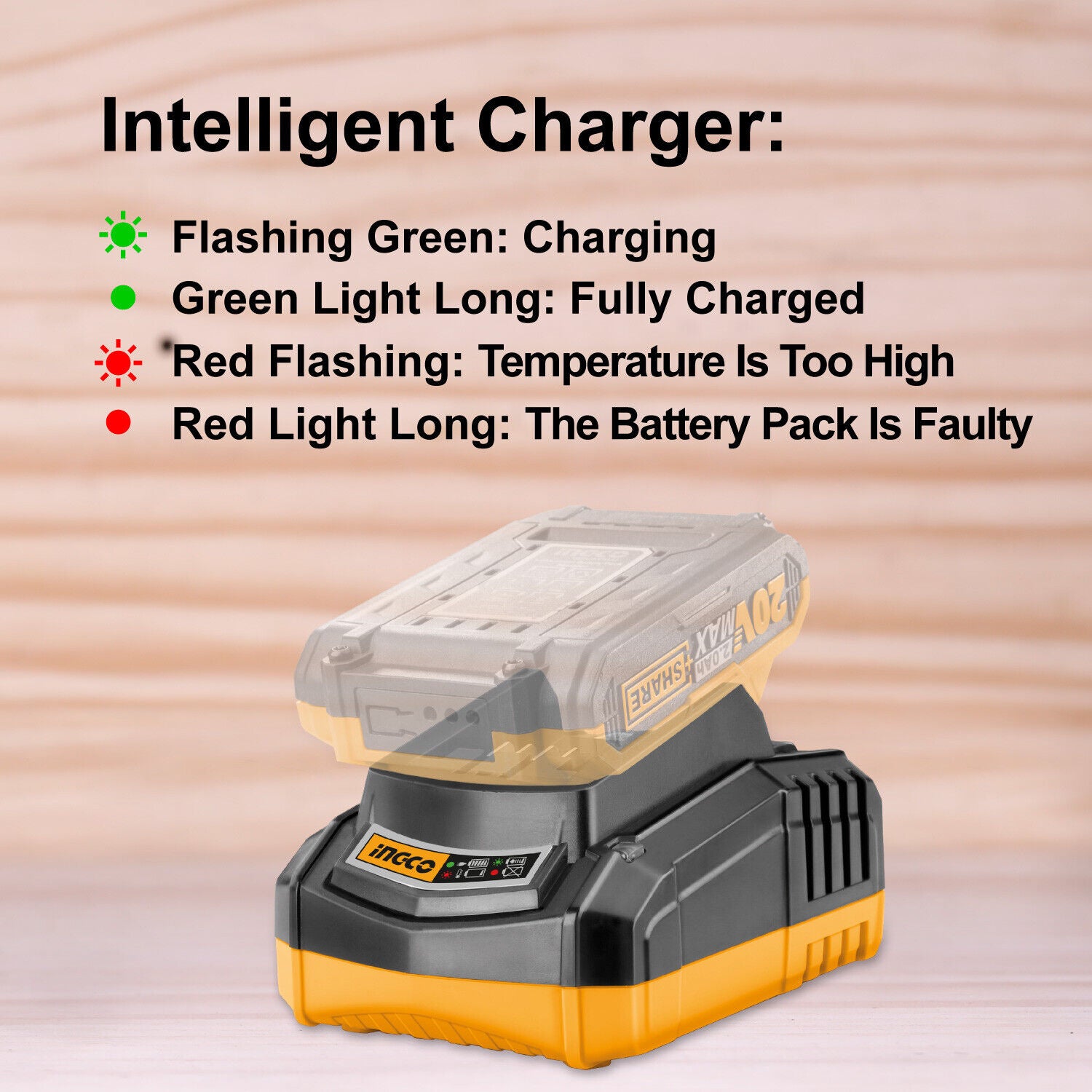 INGCO Battery Charger