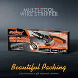 Versatile 8-Inch Wire Stripping Tool and Cutter - High-Quality Steel, Ergonomic Handle, Suitable for 10-24AWG Cables