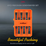 6Pc Precision Screwdriver Kit for Electronic Repairs - Includes Phillips & Slotted Drivers with Magnetic Tips and Storage Case