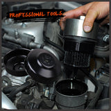 HORUSDY 30-Piece Oil Filter Socket Set, including Adaptors and Jaw Wrench, in Durable Storage Case for Efficient Auto Maintenance