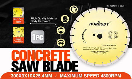 High-Quality 300mm Diamond Concrete Saw Blade for Efficient Masonry Cutting