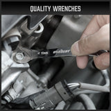 Super Thin 18-Piece Wrench Set with Pouch