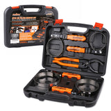 Comprehensive 5-Piece Oil Filter Wrench Set with Swivel Grip - Chrome Vanadium Steel for Durability and Rubber Handles for Comfort