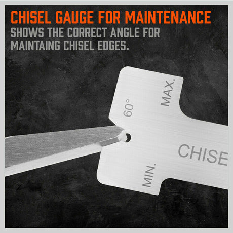 16-piece punch and chisel set including pin punches, tapered punches, cold chisels, center punches, and a gauge, all neatly rolled in a pouch