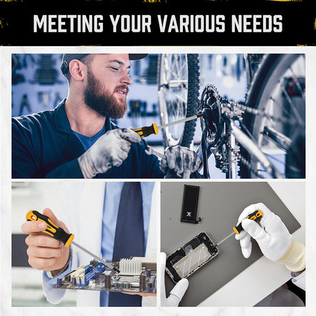 HORUSDY 13-Piece Magnetic Torx Screwdriver Set, T5-T40 Star Sizes, with Chromium Molybdenum Vanadium Steel and Magnetizer Demagnetizer Tool