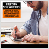 Extensive 122-Piece Magnetic Screwdriver Kit with Ratchet Handle, Nut Drivers, Hex Key Sets, and Socket Bits