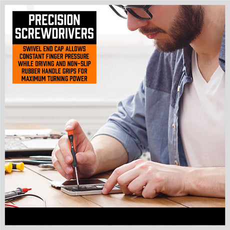 Extensive 122-Piece Magnetic Screwdriver Kit with Ratchet Handle, Nut Drivers, Hex Key Sets, and Socket Bits