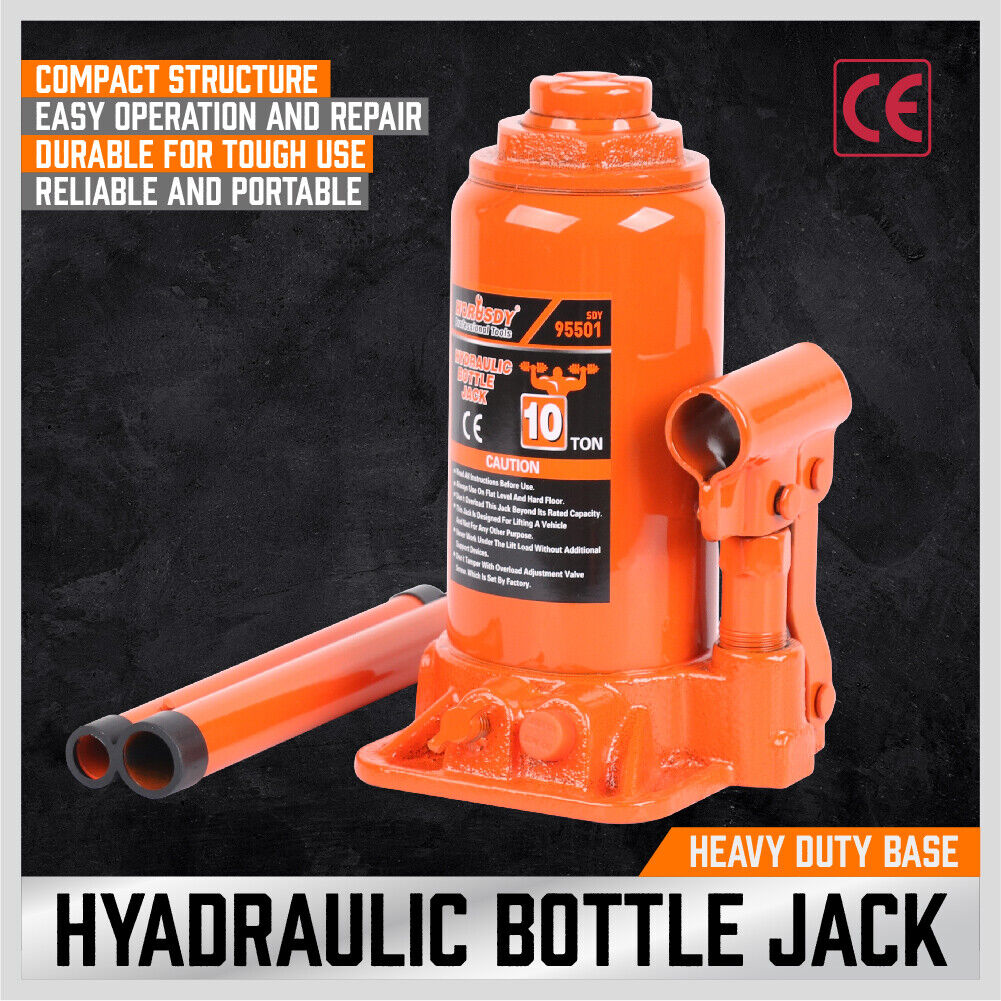 Heavy-Duty Hydraulic Bottle Jack - Versatile and reliable lifting power for various applications.