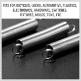 HORUSDY 200-Piece Spring Kit, Diverse Compression and Extension Springs, in Organized Case, for Bicycles, Locks, Automotive and More
