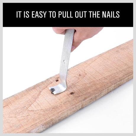 Four-Piece Steel Pry Bar Set, featuring heavy-duty drop-forged steel construction. The set includes pry bars in sizes 17 inches, 11 inches, 8 inches, and 7 inches. Each pry bar has a black oxide finish and a robust PVC square handle, making them ideal for mechanics and panel beaters for various prying and nail-pulling tasks