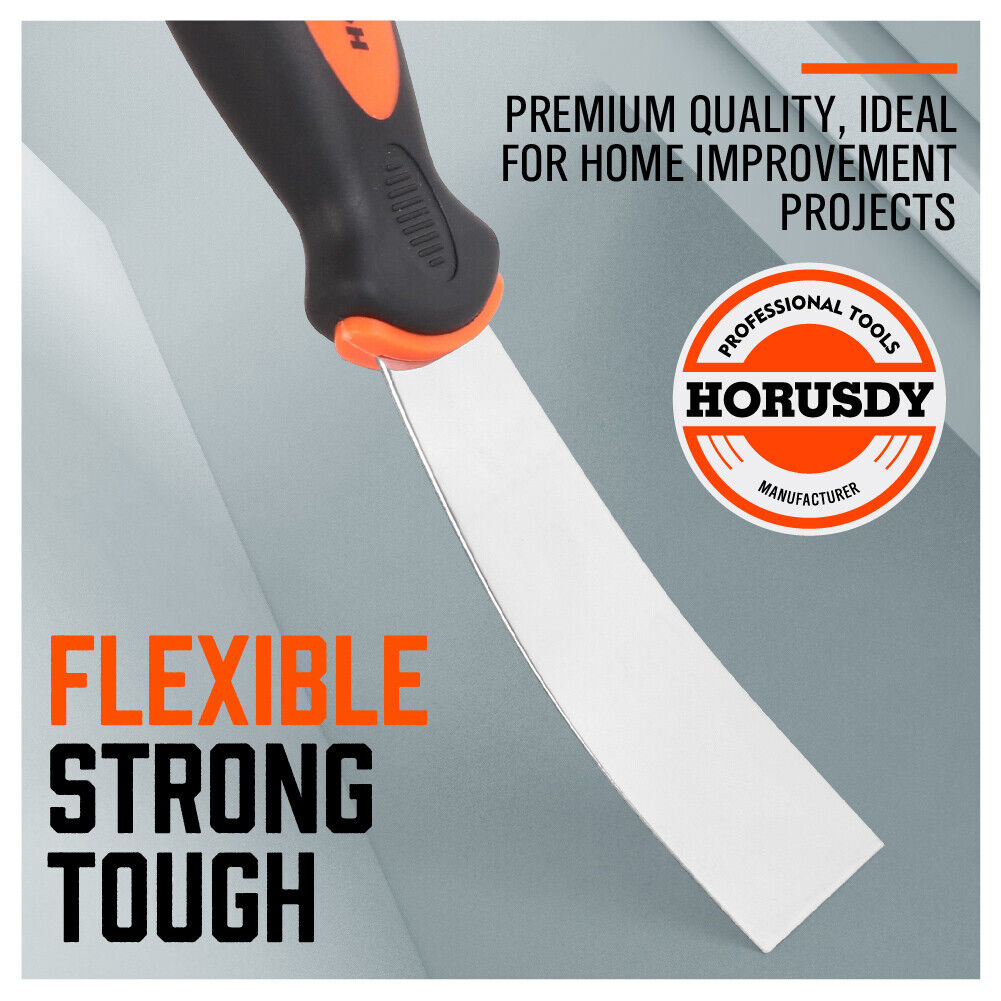 High-Quality 5-Piece Stainless Steel Putty Knife Set - Ergonomic Design for Wall Scraping, Paint Cleaning, and Joint Applications