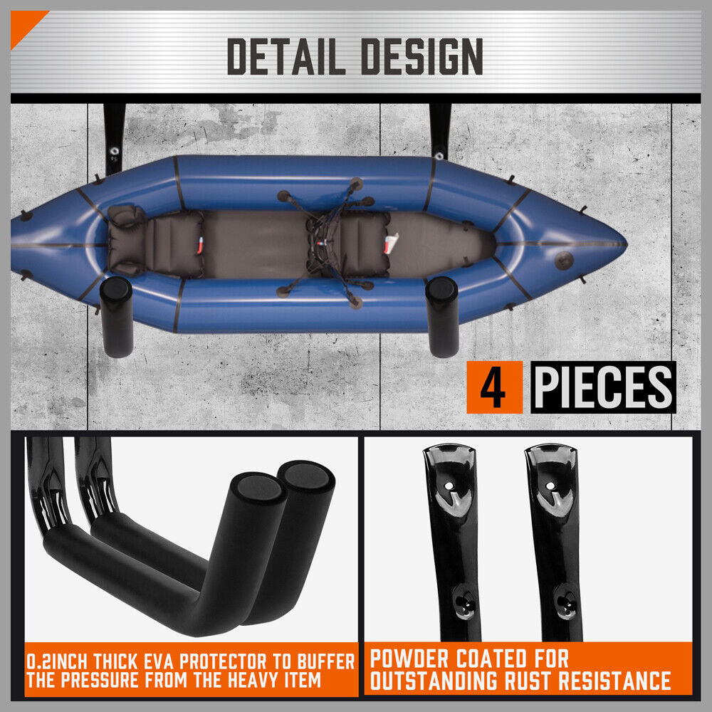  Heavy-duty wall mount hooks for garage organization