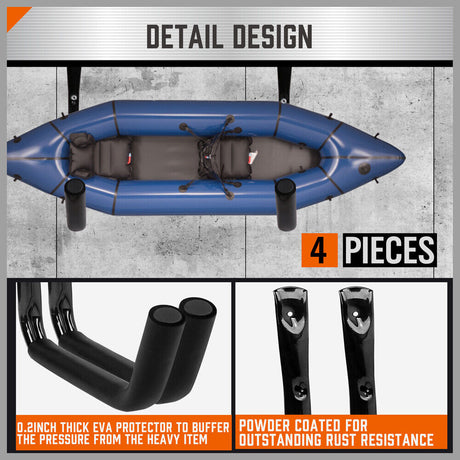  Heavy-duty wall mount hooks for garage organization