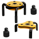 ELEAD Adjustable Oil Filter Wrench Set displayed, suitable for various oil filter sizes, featuring a high-torque, 3-jaw design