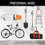 HORUSDY 6Pc Garage Storage Hooks Set - Durable Steel, Rust Resistant, 15Kg/30Lbs Capacity