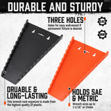 Durable HORUSDY Magnetic Wrench Organizers, 2-Pack, Capable of Holding 24 Wrenches, with Strong Rare-Earth Magnets