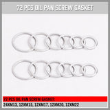 Versatile HORUSDY 114-Piece Oil Pan Thread Repair Kit, Ideal for Repairing Sump, Gearbox, and Differential Drain Plug Threads, Compatible with Multiple Vehicle Brands