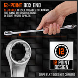 HORUSDY 15-Piece Metric Combination Spanner Set, CRV Silver, Chrome Vanadium Steel, Heat Treated, Nickel Chrome Plated, Sizes 8-22mm