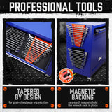 Durable HORUSDY Magnetic Wrench Organizers, 2-Pack, Capable of Holding 24 Wrenches, with Strong Rare-Earth Magnets