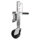 Durable 6-Inch Trailer Jockey Wheel with Swivel and Swing Up Function - 1200LBS Capacity for Caravan and Boat Trailers