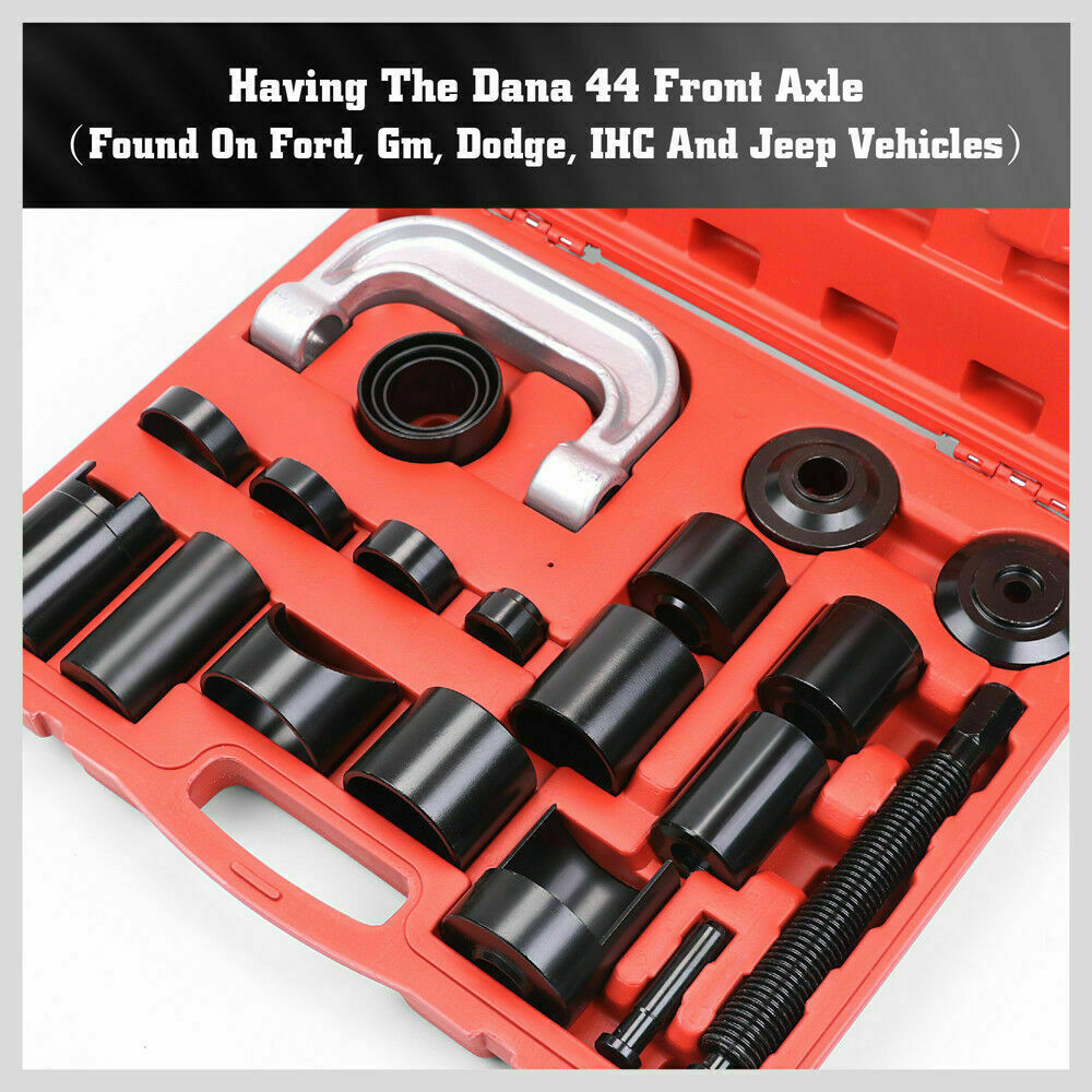 Comprehensive 21-Piece Ball Joint Service Kit with C-Frame Press and Adapters