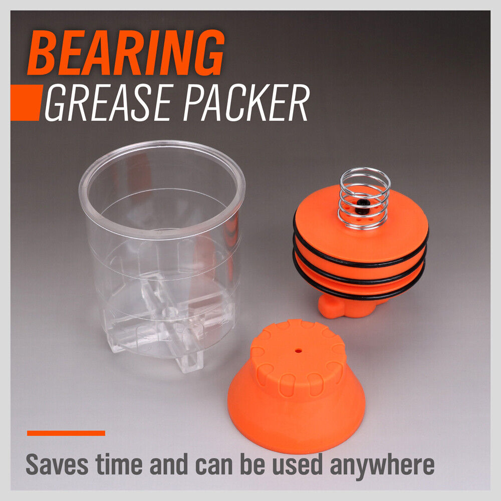 Durable Automotive Bearing Grease Packer - Transparent and Impact-Resistant Cup, Suitable for Bearings up to 95mm Diameter