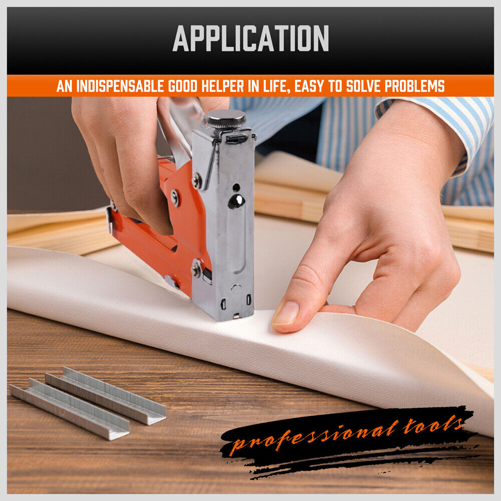 HORUSDY 3-in-1 Staple Gun, Heavy Duty, Ergonomic Grip, Steel Body, with 3000 Staples Included