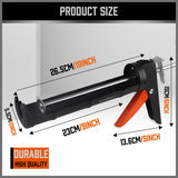 Professional Grade 9-Inch Caulking Gun - Ideal for Applying Silicone, Sealant, and Adhesive in Commercial and Industrial Settings