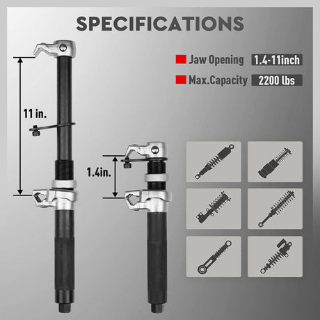 Heavy-Duty SEDY Coil Spring Compressor Set for Automotive Suspension Repairs