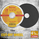 12-Pack of 4.5-Inch 115mm Angle Grinder Cutting Discs, Thin Cut Off Wheels for Steel and Metal, 13300 RPM Max