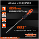 HORUSDY 2 Mini Steel Files for Hardwood Processing, Deburring, Polishing in Carpentry and Wood Carving