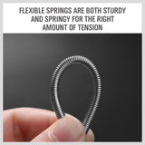 HORUSDY 200-Piece Spring Kit, Diverse Compression and Extension Springs, in Organized Case, for Bicycles, Locks, Automotive and More