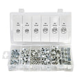 150-Piece Stainless Steel Hex Nylon Insert Lock Nut Assortment Kit for Various Applications
