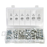 150-Piece Stainless Steel Hex Nylon Insert Lock Nut Assortment Kit for Various Applications