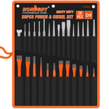 Comprehensive 28-Piece Punch and Chisel Tool Set in Chrome Vanadium Steel