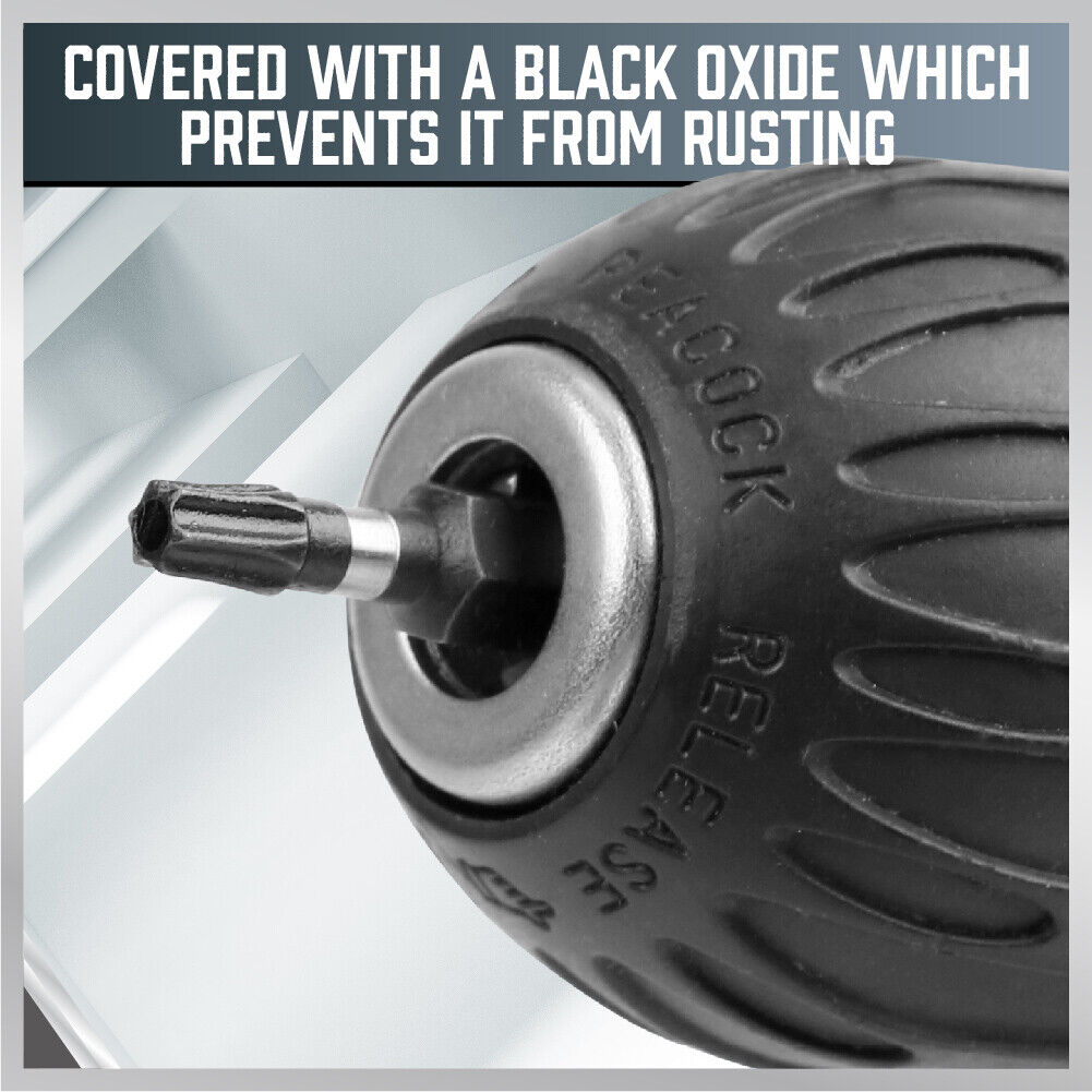 HORUSDY 20-Piece Torx Bit Star Screwdriver Set, Impact-Resistant Hex Shank Design with Durable S2 Alloy Steel Bits, Including Tamper-Resistant Star, Phillips, and Slotted Bits