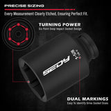 SEDY 8Pcs Deep Impact Socket Set with SAE Measurements and Adapter for Axle Nut Wrenches