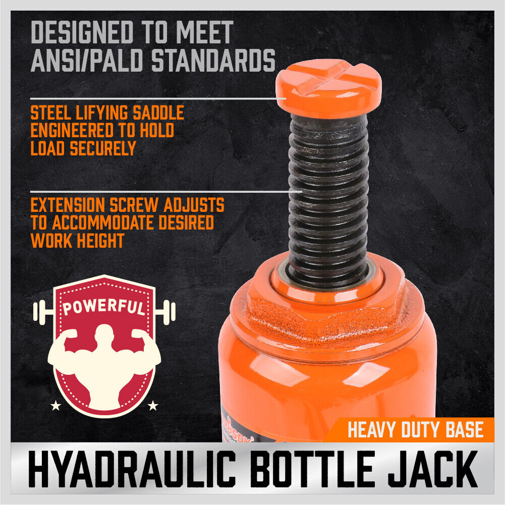 Heavy-Duty Hydraulic Bottle Jack - Versatile and reliable lifting power for various applications.