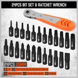 HORUSDY 47-Piece Magnetic Nut Driver Set - Versatile Drill Bits and Extensions with Durable Chromium Vanadium Steel Construction