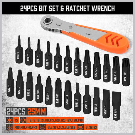 HORUSDY 47-Piece Magnetic Nut Driver Set - Versatile Drill Bits and Extensions with Durable Chromium Vanadium Steel Construction