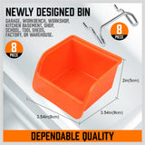 Extensive 150-Piece Pegboard Hook Set with Assorted Organizers and Bins for Tool Storage