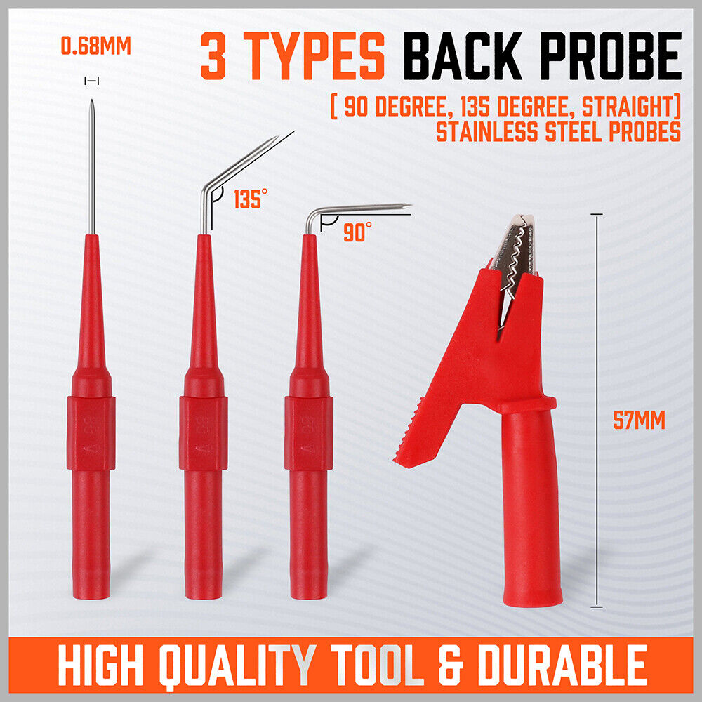 Comprehensive 22-Piece Electrical Test Tool Back Probe Kit for Automotive Diagnostics